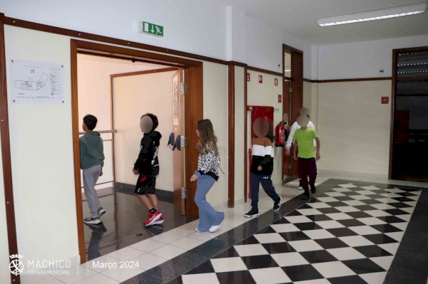 Simulacro nas Instalações da Escola Eng. Luís Santos Costa